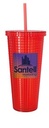 Good Value™ Square-Pattern Double-Wall Tumbler - 23 oz.