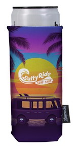 [46416] Koozie® Full-Color Collapsible Slim Neoprene Can Cooler