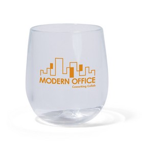 [46480] Silipint® Clear Stemless Wine Glass - 12 oz.