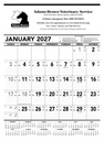 Triumph® Calendars Black & White Contractor Memo Calendar