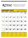 Triumph® Calendars Yellow & Black Contractor Memo Calendar