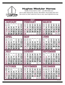 [6202] Triumph® Calendars Big Numbers Span-A-Year Calendar