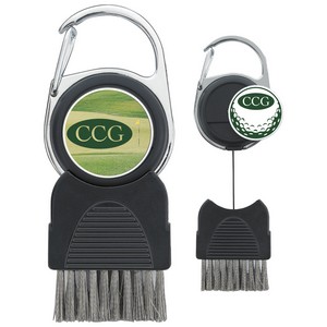 [62335] Good Value™ Golf Club Brush with Ball Marker