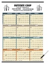 Triumph® Calendars Time Management Span-A-Year (Laminated w/Marker) Calendar