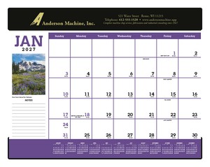 [6551] Triumph® Calendars Scenic Desk Pad