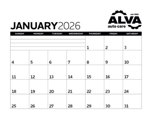 Triumph® Calendars Small Monthly Desk Pad - Black & White Calendar