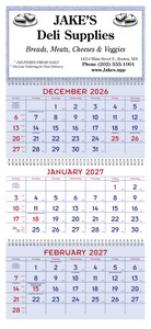 [6603] Triumph® Calendars Red & Blue Commercial Planner