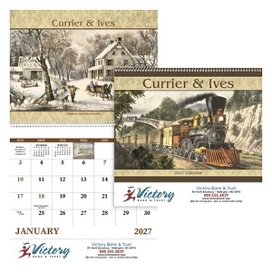 [7041] Good Value™ Currier & Ives - Spiral Calendar