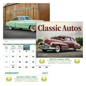 [7042] Good Value™ Classic Autos - Spiral Calendar