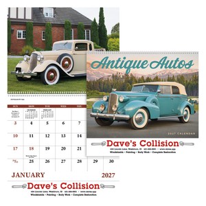 [7057] Good Value™ Antique Autos - Spiral Calendar