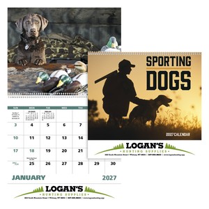 [7090] Good Value™ Sporting Dogs - Spiral Calendar