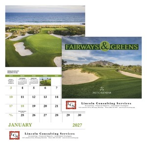 [7229] Good Value™ Fairways & Greens - Stapled Calendar