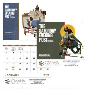 [7239] Good Value™ The Saturday Evening Post Illustrations by Norman Rockwell ? Stapled Calendar