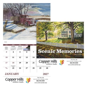[7246] Good Value™ Scenic Memories - Stapled Calendar