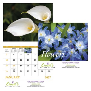 [7280] Good Value™ Flowers - Stapled Calendar