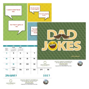[7282] Good Value™ Dad Jokes - Stapled Calendar