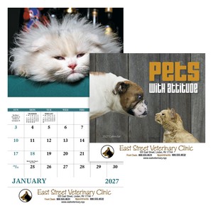 Good Value™ Pets with Attitude - Stapled Calendar