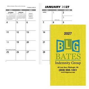 [7990-01] Good Value™ Value Monthly Pocket Planner (Black)