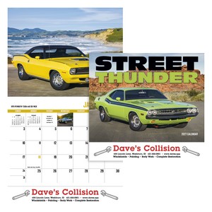 [801] HotLine® Products Street Thunder Appointment Calendar - Stapled