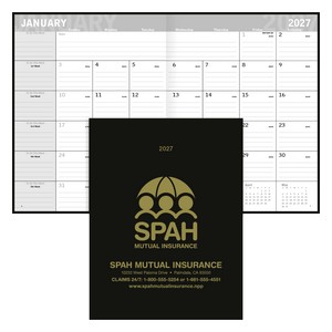 [8203-01] Triumph® Calendars Classic Monthly Planner (Black)