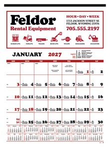 Skinner & Kennedy® Contractor's 12-Sheet Calendar