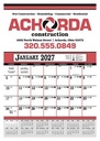 Skinner & Kennedy® Contractor's 12-Sheet Calendar