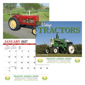 [871-01] HotLine® Products Vintage Tractors Appointment Calendar - Stapled (2027)