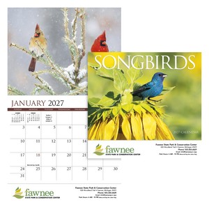 [875] HotLine® Products Songbirds Appointment Calendar - Stapled