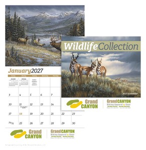 [884] HotLine® Products Wildlife Collection Appointment Calendar - Stapled
