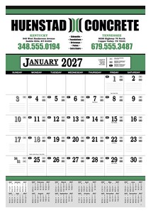 Skinner & Kennedy® Contractor's 13-Sheet Calendar