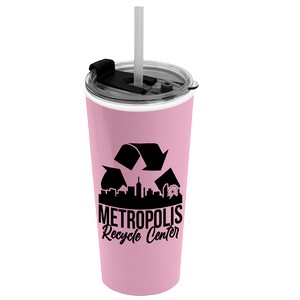 [AC18FS] Garyline® Roadmaster Travel Tumbler with 2-in-1 Lid with Straw - 18 oz.