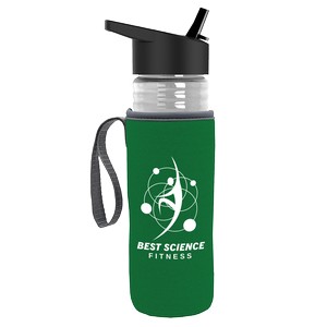 Garyline® Lifeguard Bottle with Flip-Straw Lid and Insulated Caddy - 24 oz.