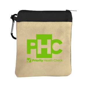 [CT56] Garyline® Canvas Zipper Pouch with Carabiner