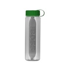 Garyline® Boss Embossed RPET Bottle with Tethered Lid - 26 oz.
