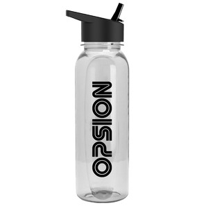 [EXB241H] Garyline® Boss Embossed Tritan® Bottle with Flip-Straw Lid - 24 oz.