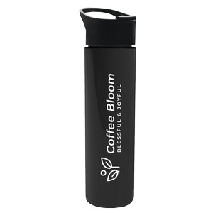 [IB16P] Garyline® Slim Double-Wall Insulated Bottle with Pop-Up Lid - 16 oz.