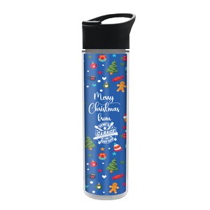 [ITB16PINS] Garyline® Chiller Insulated Bottle with Pop-Up Lid and Full-Color Paper Insert - 16 oz.