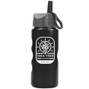 Garyline® Mini Peak Tritan® Metallike Bottle with Ring-Straw Lid - 22 oz.