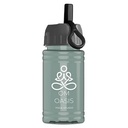 Garyline® Mini RPET Bottle with Ring-Straw Lid - 16 oz.