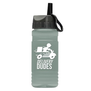 [RP20A] Garyline® RPET Bottle with Ring-Straw Lid - 20 oz.
