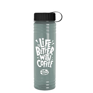 [RP24T] Garyline® Slim Fit RPET Bottle with Tethered Lid - 24 oz.