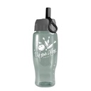 Garyline® Poly+ Recycled Bottle with Ring-Straw Lid - 27 oz.