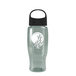 [RP27LN] Garyline® Poly+ Recycled Bottle with Oval Crest Lid - 27 oz.