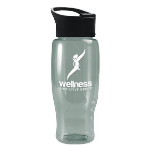 [RP27P] Garyline® Poly+ Recycled Bottle with Pop-Up Lid - 27 oz.