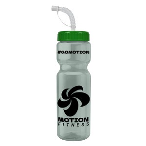 [RP28S] Garyline® Champ Recycled Bottle with Straw Lid - 28 oz.