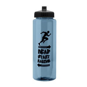 [RP32] Garyline® Slim Fit RPET Bottle with Push-Pull Lid - 32 oz.