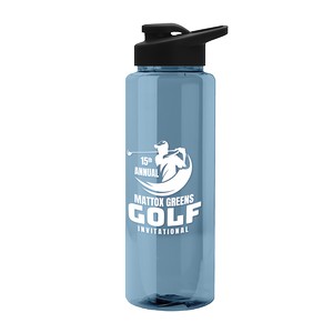 [RP32D] Garyline® Slim Fit RPET Bottle with Drink-Thru Lid - 32 oz.