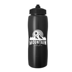 [SB32V] Garyline® Curve Sport Bottle with Mighty-Shot Valve Lid - 32 oz.