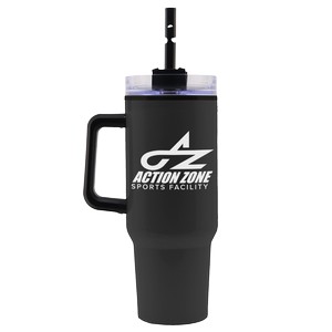 [ST45H] Garyline® Roam Stainless Steel Handle Mug with Straw - 40 oz.