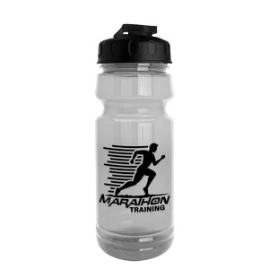 [TB124U] Garyline® Trainer Clear Bottle with Flip-Top Lid - 24 oz.